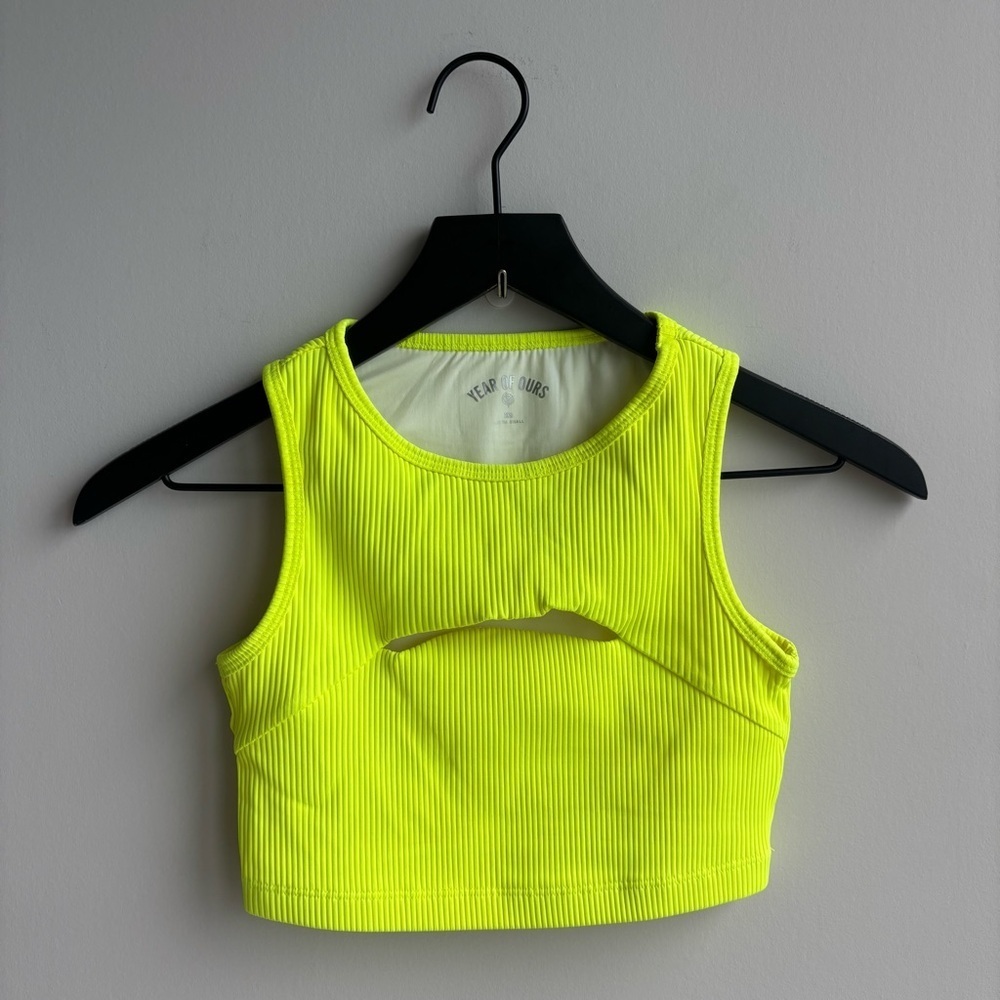 Year of Ours Ribbed Tank Top, Size XS